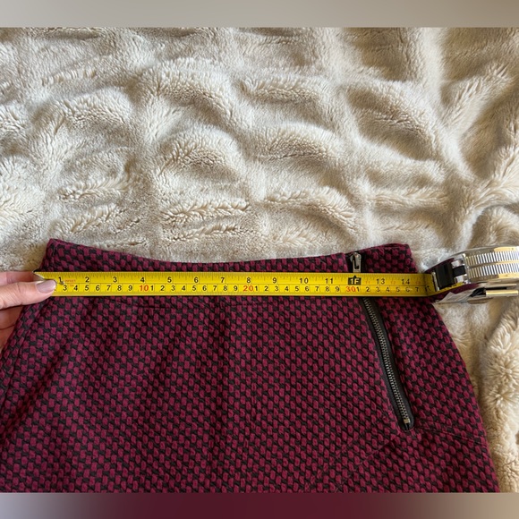 Sanctuary cranberry/black checkered mini shirt - XS/S - Picture 4 of 6